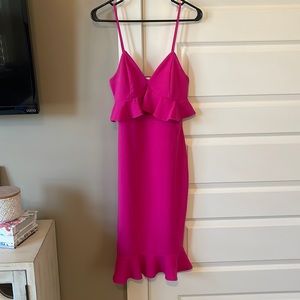 Hot pink dress